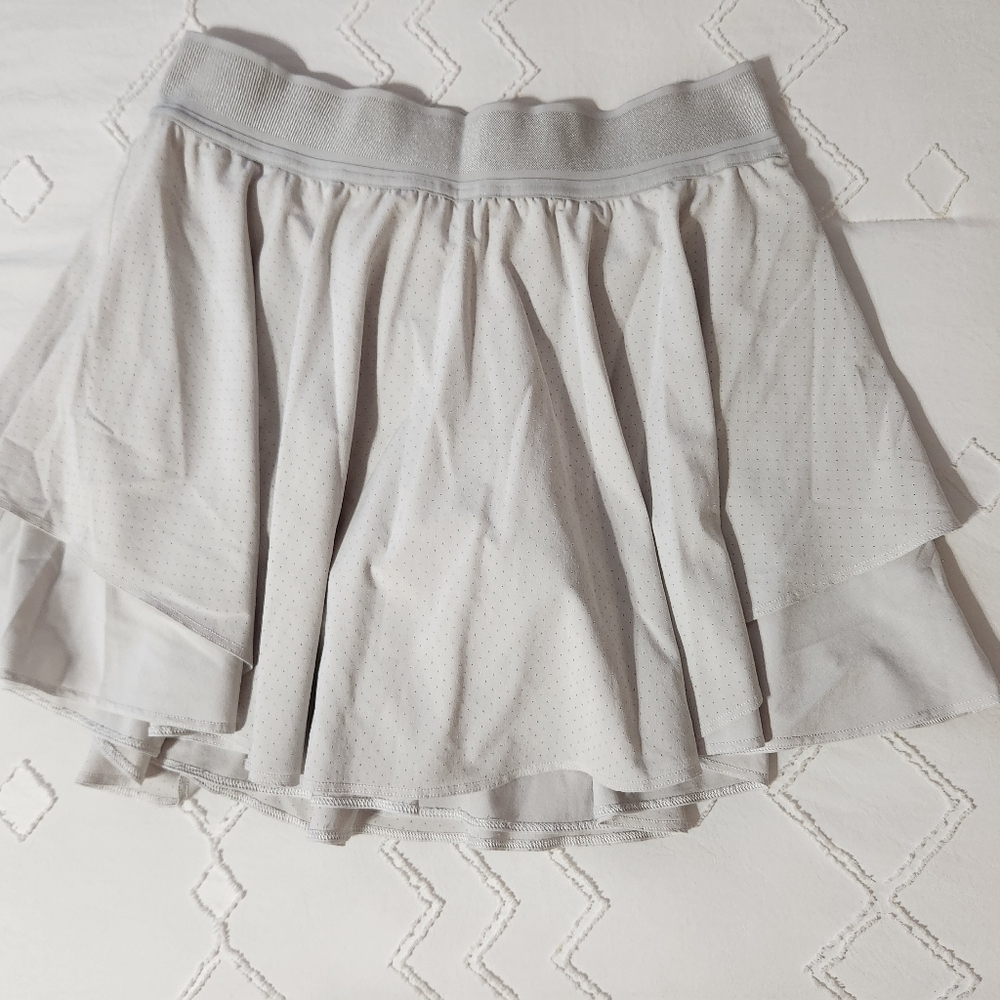 lululemon athletica Light Gray Layered Athletic Skirt